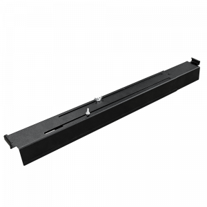 Горизонтальный лоток для установки между профилями шкафа LAN-DC шириной 800 мм, раздвижной, 457-762 мм, черный